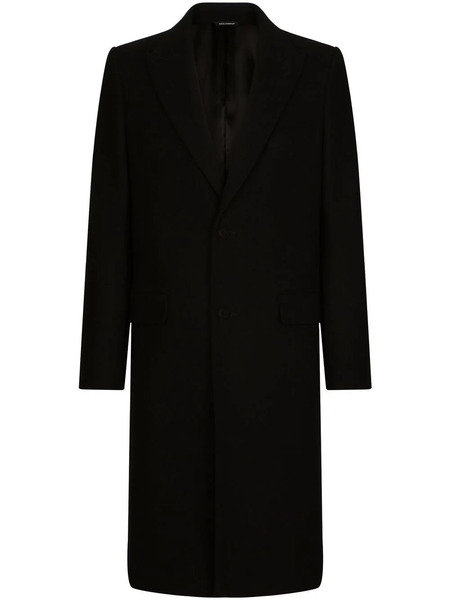  Dolce & Gabbana Single-breasted Wool Coat - Black 