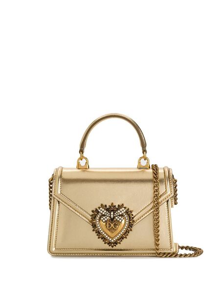  Dolce & Gabbana Small Devotion Tote Bag - Gold 