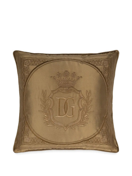  Dolce & Gabbana Small Dg-embossed Cushion - Brown 
