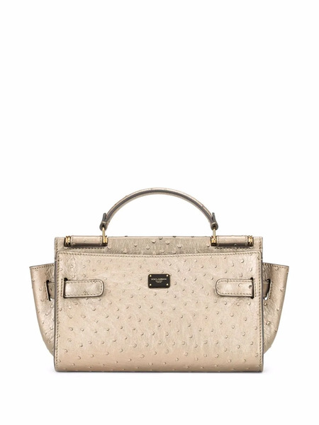  Dolce & Gabbana Small Sicily 62 Soft Top-handle Bag - Neutrals 