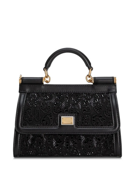  Dolce & Gabbana Small Sicily Tote Bag - Black 