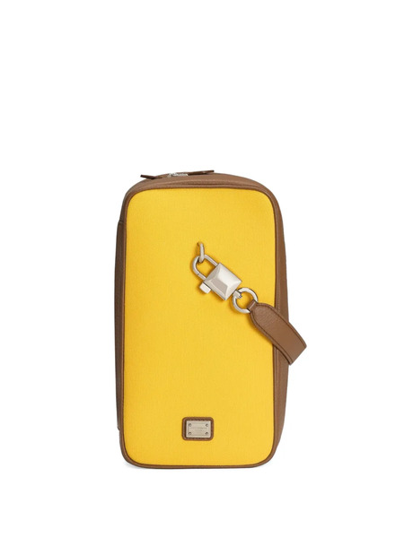  Dolce & Gabbana Square Panelled Tote Bag - Yellow 
