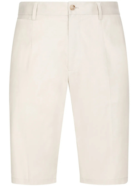  Dolce & Gabbana Stretch-cotton Bermuda Shorts - Neutrals 