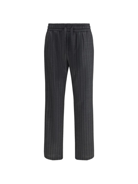  Dolce & Gabbana Stripe-pattern Drawstring Trousers - Grey 