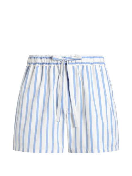  Dolce & Gabbana Striped Drawstring Shorts - White 