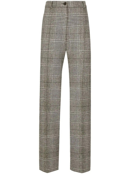  Dolce & Gabbana Tartan Check Trousers - Grey 