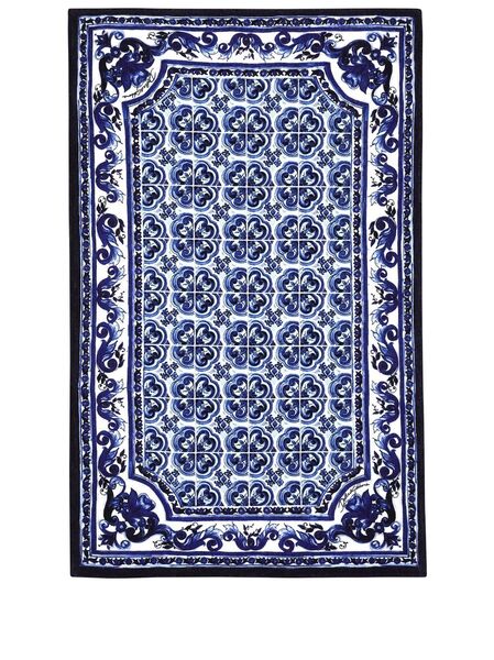  Dolce & Gabbana Terry Cotton Beach Towel - Blue 
