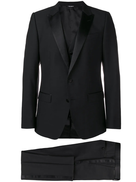  Dolce & Gabbana Three-piece Dinner Suit - Black 