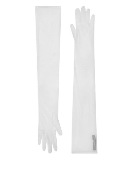  Dolce & Gabbana Tulle Gloves - White 