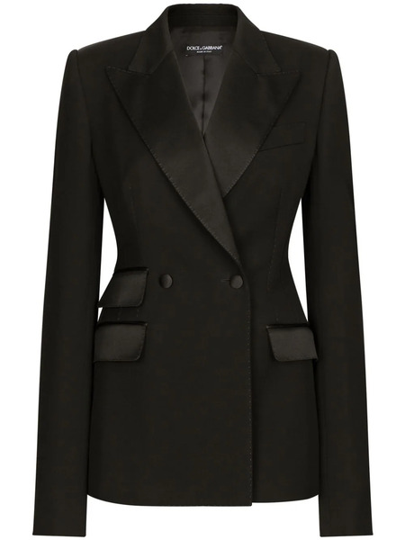  Dolce & Gabbana Turlignton Double-breasted Blazer - Black 