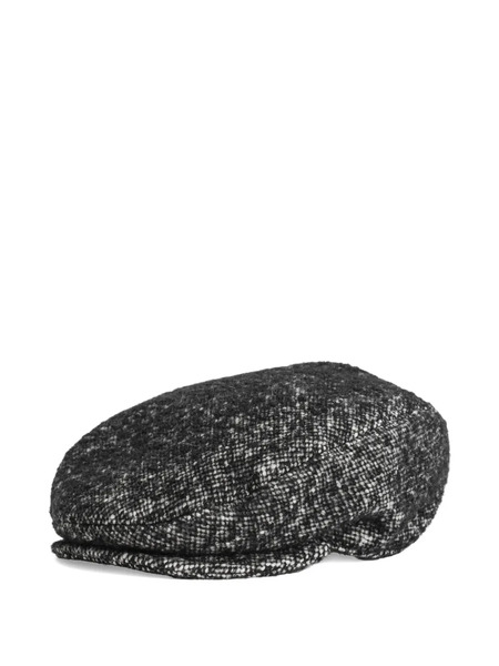  Dolce & Gabbana Tweed Flat Cap - Black 
