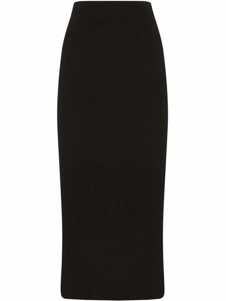  Dolce & Gabbana Wool Pencil Skirt - Black 