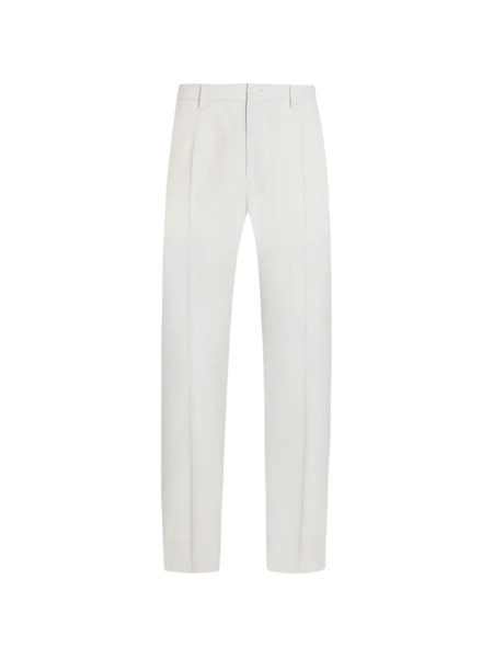  Dolce & Gabbana Wool Poplin Trousers - Neutrals 