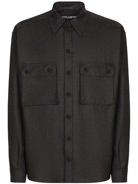  Dolce & Gabbana Woolen Shirt - Grey 