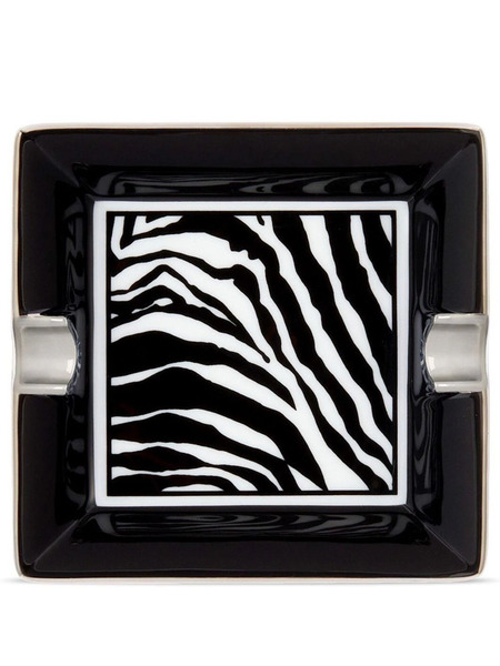 Dolce & Gabbana Zebra-print Porcelain Ash-tray - Black 