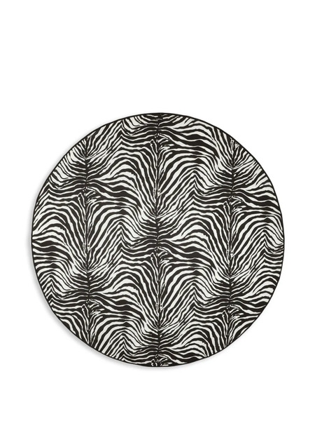  Dolce & Gabbana Zebra-print Round Tablecloth - Black 
