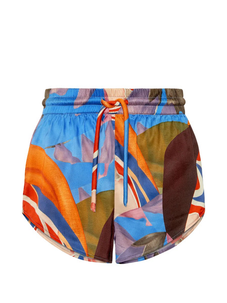  Donde Esteban Palenque Flores Shorts - Blue 