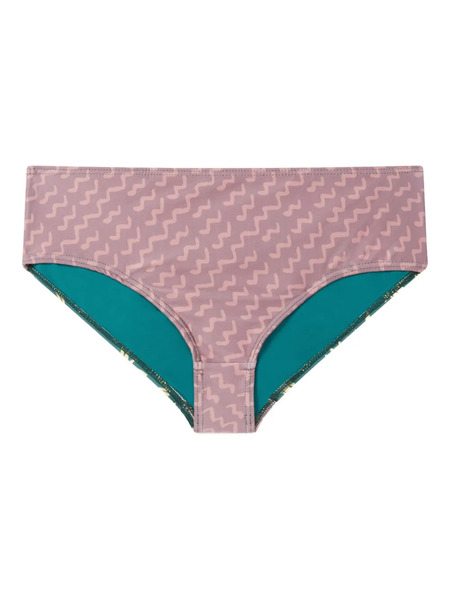  Donde Esteban Wave-print Reversible Bikini Bottom - Multicolour 