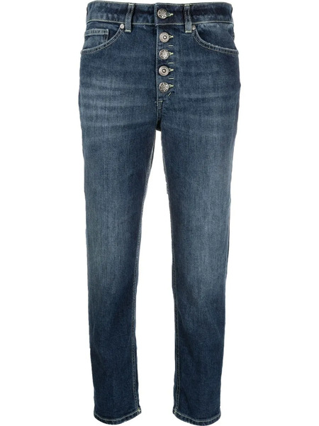  Dondup Bleach-effect High-waisted Jeans - Blue 