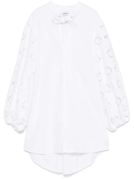  Dondup Broderie-anglaise Mini Dress - White 