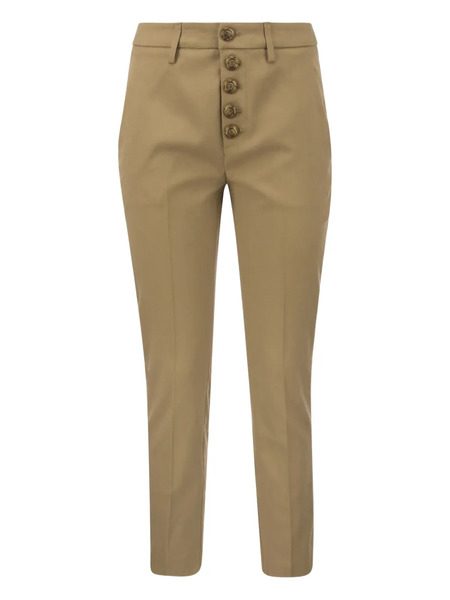  Dondup Carmen Buttoned Trousers - Brown 