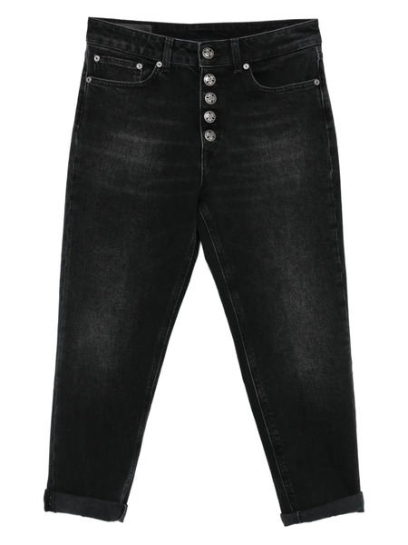  Dondup Cropped Boyfriend Jeans - Black 