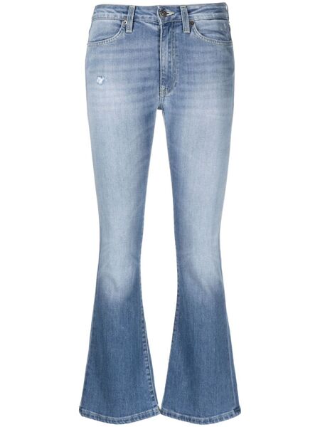  Dondup Distressed-effect Flared-leg Jeans - Blue 