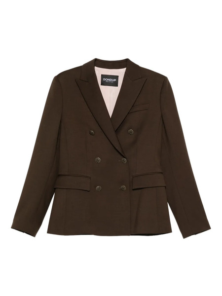  Dondup Double-breasted Buttoned Jacket - Brown 