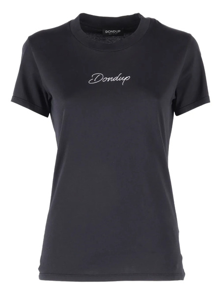  Dondup Embroidered-logo Crew-neck T-shirt - Blue 