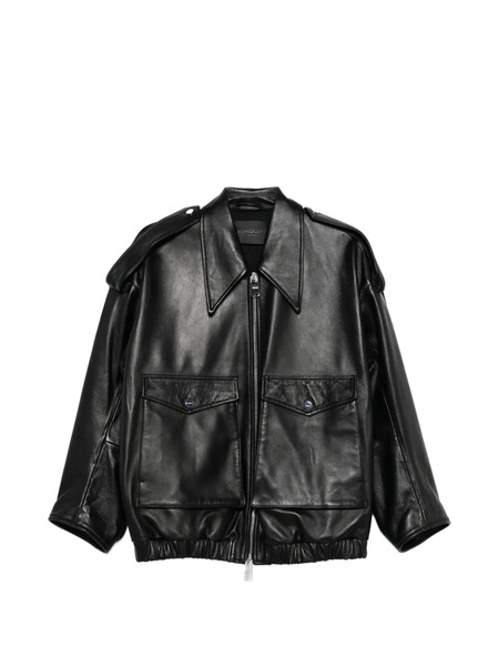  Dondup Front-pocket Leather Jacket - Black 