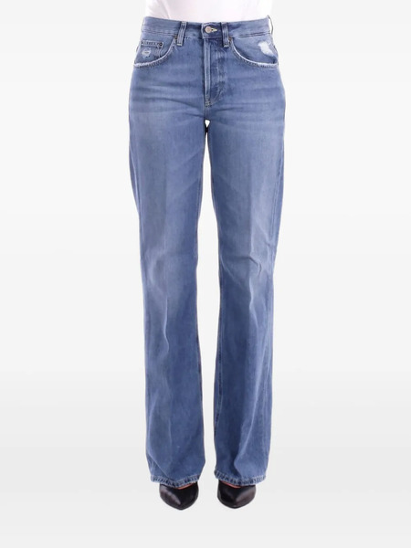  Dondup High-waisted Straight-leg Jeans - Blue 