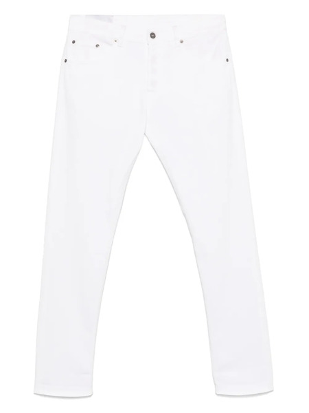  Dondup Icon Belt-loop Trousers - White 