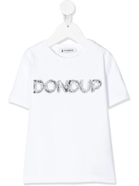  Dondup Kids Embellished Logo T-shirt - White 