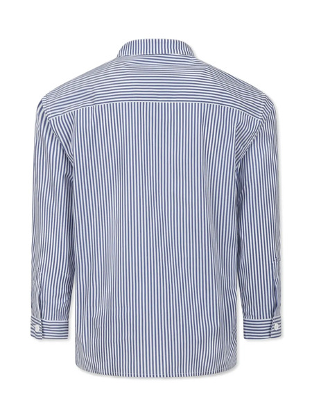 Dondup Kids Embroidered-logo Shirt - Blue 