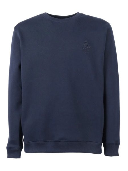  Dondup Kids Logo-embroidered Cotton Sweatshirt - Blue 