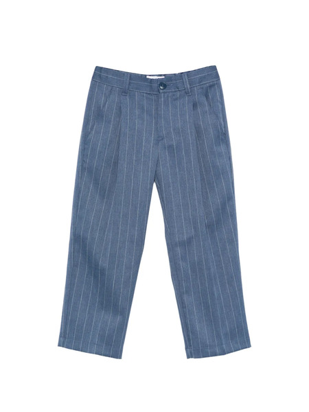  Dondup Kids Pinstripe Pleat Trousers - Blue 