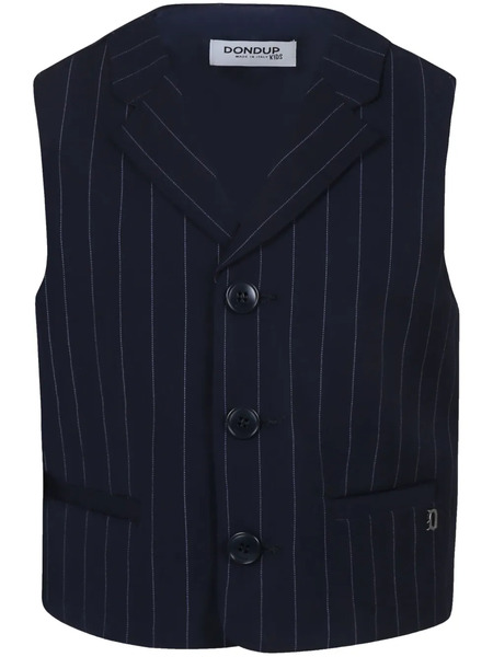  Dondup Kids Pinstripe Waistcoat - Blue 
