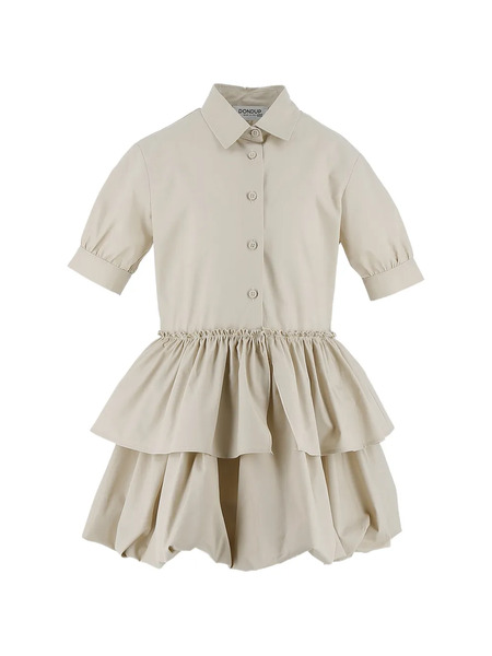  Dondup Kids Ruffled Tiered Dress - Neutrals 