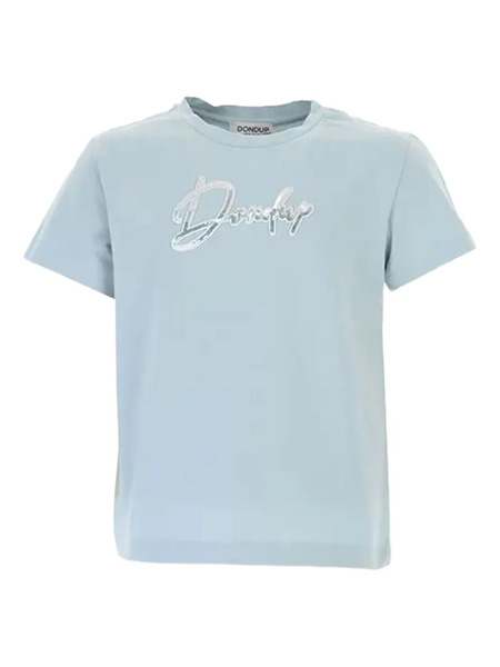  Dondup Kids Sequin-embellished Cotton T-shirt - Blue 