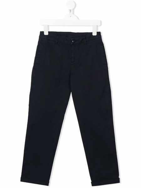  Dondup Kids Slim-cut Chino Trousers - Blue 