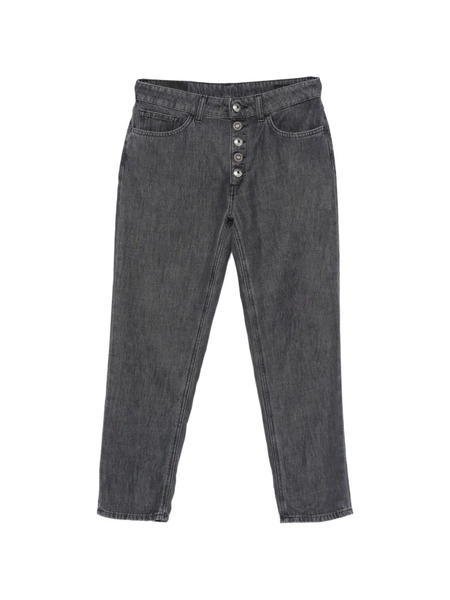  Dondup Koons Button Cotton Denim Jeans - Grey 