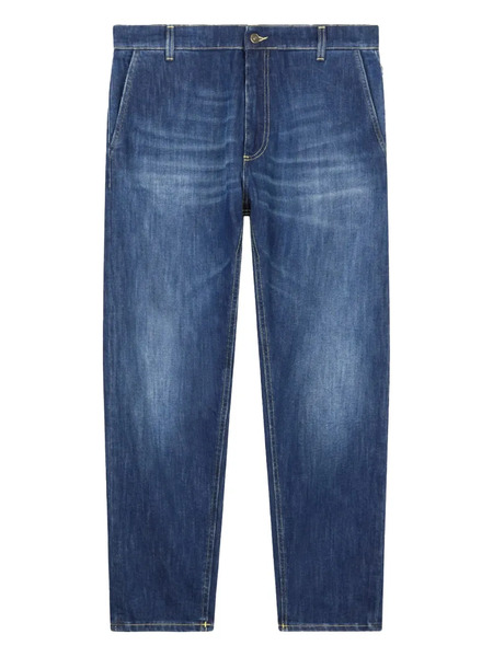  Dondup Logo-detail Regular Jeans - Blue 