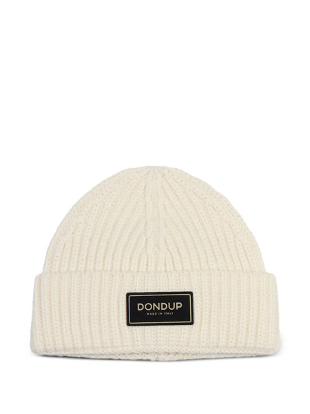  Dondup Logo-patch Beanie Hat - Neutrals 