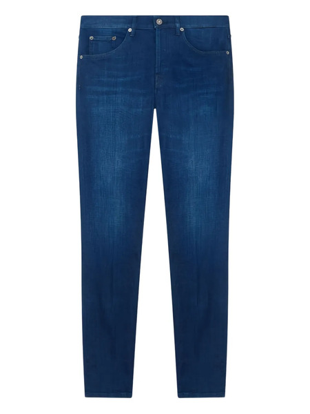  Dondup Logo-patch Trousers - Blue 