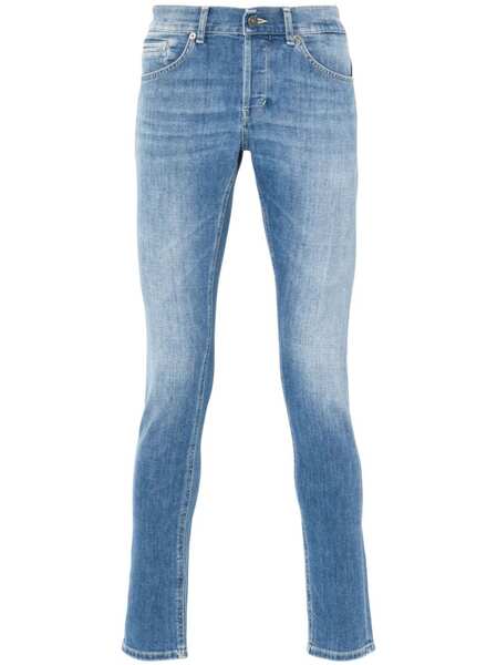  Dondup Logo-print Tapered Jeans - Blue 