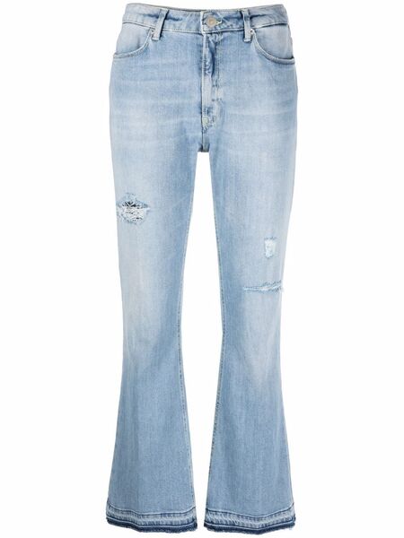  Dondup Mid-rise Flared Jeans - Blue 