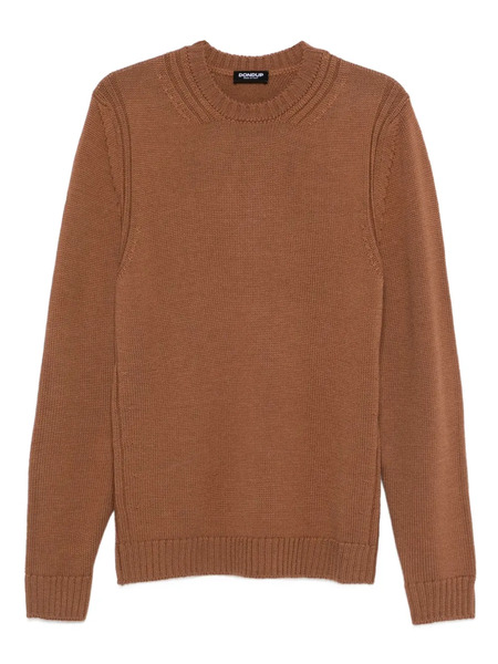  Dondup Ribbed Crew-neck Sweater - Brown 