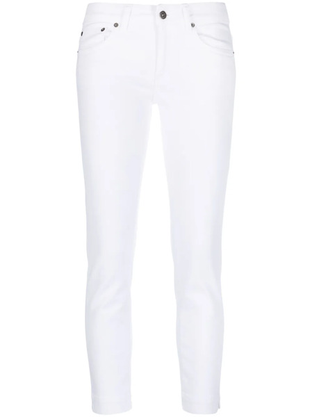  Dondup Slim-cut Cropped Jeans - White 