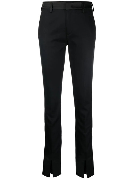  Dondup Slit-detailed Slim-fit Trousers - Black 