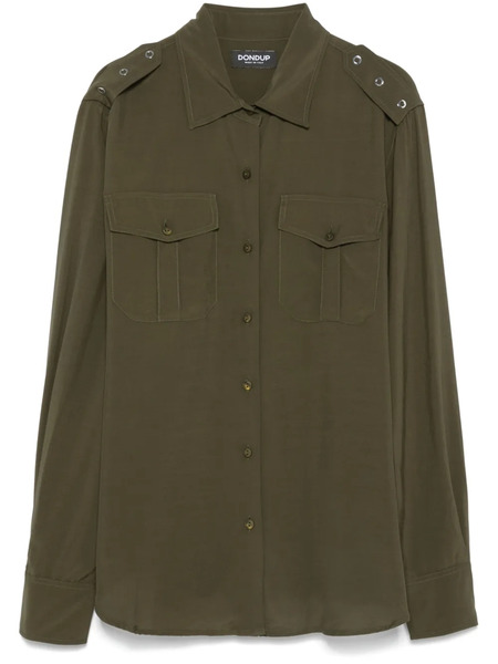  Dondup Spread-collar Shirt - Green 